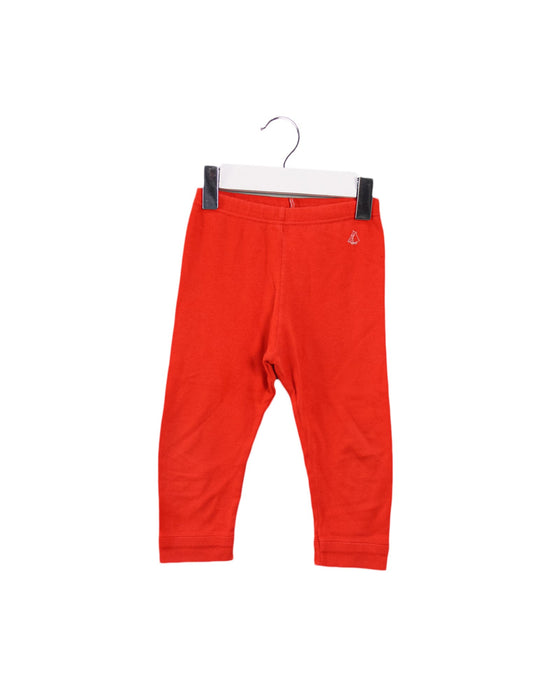 A Orange Leggings from Petit Bateau in size 12-18M for boy. (Front View)