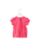 A Pink Short Sleeve Tops from Petit Bateau in size 3T for girl. (Back View)