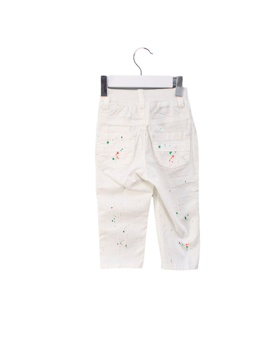 A White Casual Pants from Kingkow in size 6-12M for boy. (Back View)