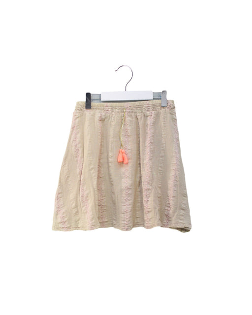 A Beige Short Skirts from Bonheur du Jour in size 6T for girl. (Front View)