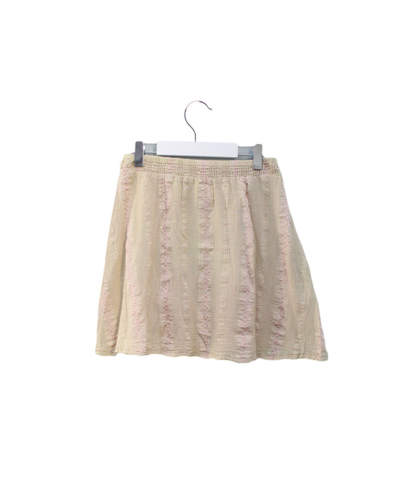 A Beige Short Skirts from Bonheur du Jour in size 6T for girl. (Back View)