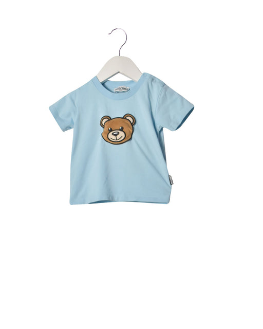 A Blue Short Sleeve T Shirts from Moschino in size 6-12M for neutral. (Front View)