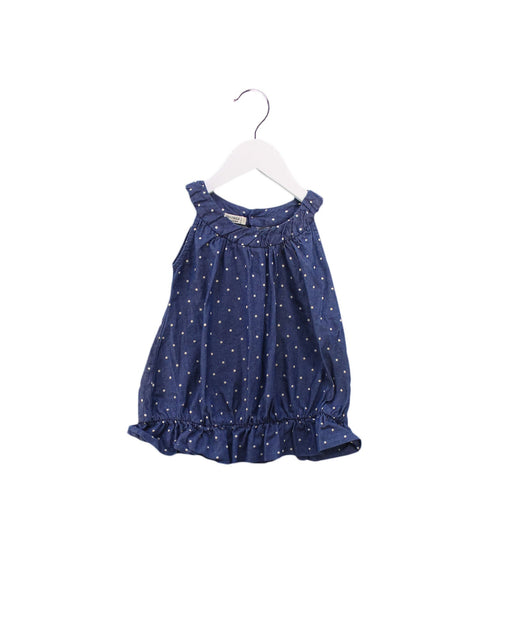 A Blue Sleeveless Dresses from Coccodé in size 6-12M for girl. (Front View)