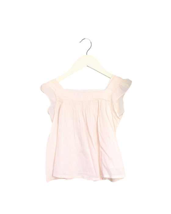 A Pink Sleeveless Tops from Bonton in size 12-18M for girl. (Front View)