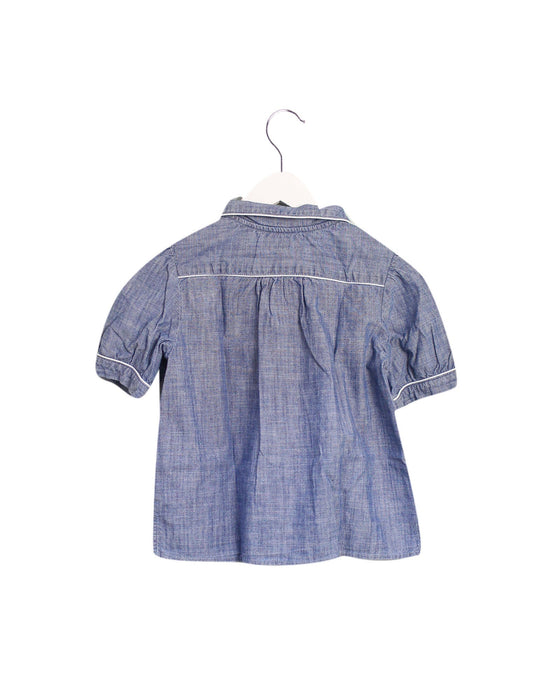 A Blue Shirts from Bonpoint in size 8Y for girl. (Back View)