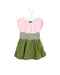 A Pink Short Sleeve Dresses from Le Petit Society in size 2T for girl. (Front View)