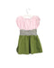 A Pink Short Sleeve Dresses from Le Petit Society in size 2T for girl. (Back View)