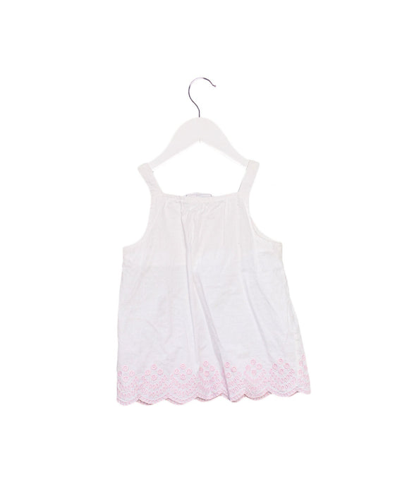 A White Sleeveless Dresses from The Little White Company in size 2T for girl. (Back View)