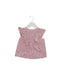 A Pink Sleeveless Tops from Jacadi in size 6-12M for girl. (Front View)