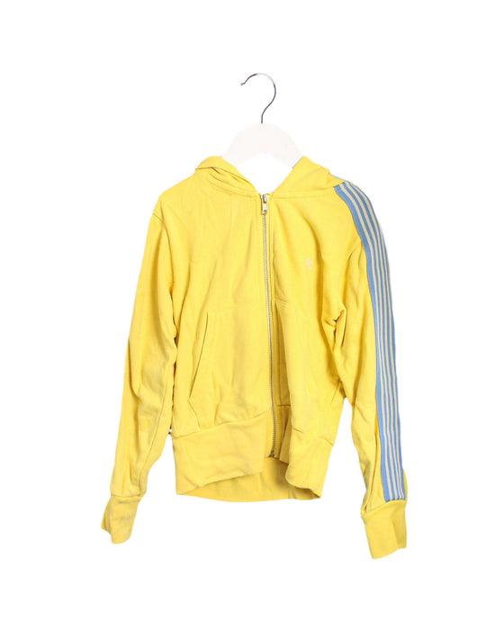 A Yellow Zippered Sweatshirts from American Outfitters in size 8Y for boy. (Front View)