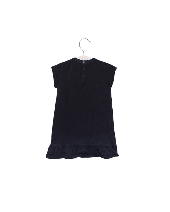 A Navy Short Sleeve Dresses from Armani in size 12-18M for girl. (Back View)