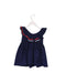 A Navy Sleeveless Dresses from Janie & Jack in size 12-18M for girl. (Back View)