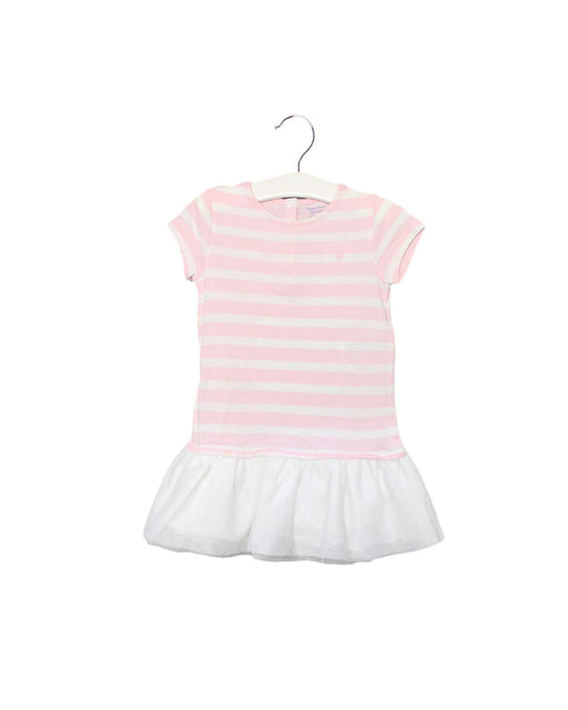 A Pink Short Sleeve Dresses from Ralph Lauren in size 12-18M for girl. (Front View)