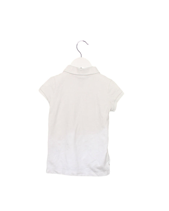 A White Short Sleeve Polos from Ralph Lauren in size 4T for girl. (Back View)