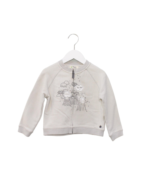 A Grey Lightweight Jackets from The Bonnie Mob in size 2T for boy. (Front View)