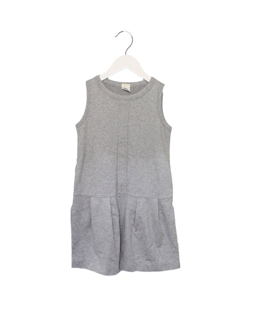 A Grey Sleeveless Dresses from Crewcuts in size 7Y for girl. (Front View)