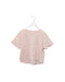 A Pink Short Sleeve Tops from Petit Bateau in size 4T for girl. (Front View)