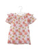 A Pink Short Sleeve Dresses from Velveteen in size 6-12M for girl. (Front View)