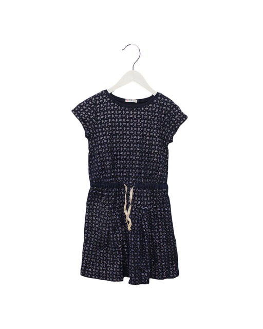 A Navy Short Sleeve Dresses from Crewcuts in size 7Y for girl. (Front View)