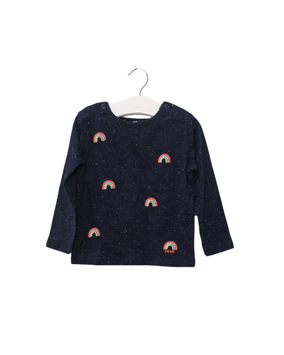 A Navy Long Sleeve Tops from s.Oliver in size 12-18M for girl. (Front View)