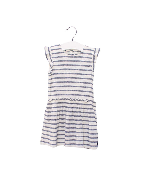 A White Short Sleeve Dresses from Petit Bateau in size 12-18M for girl. (Front View)