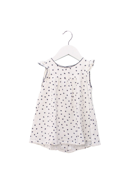 A White Sleeveless Dresses from Absorba in size 2T for girl. (Front View)