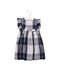 A Navy Short Sleeve Dresses from Il Gufo in size 12-18M for girl. (Front View)