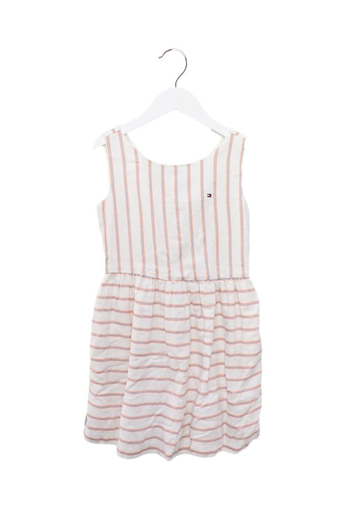 A Ivory Sleeveless Dresses from Tommy Hilfiger in size 8Y for girl. (Front View)