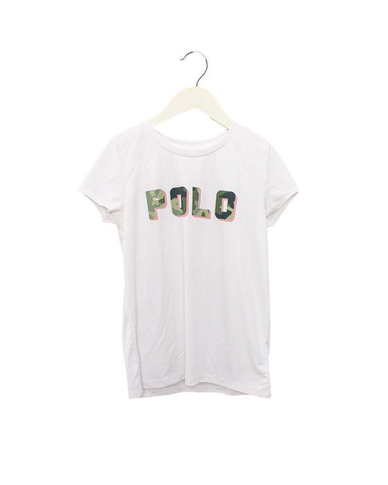 A White Active Tops from Polo Ralph Lauren in size 8Y for girl. (Front View)