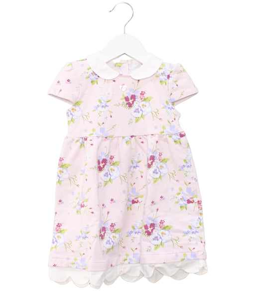 A Pink Short Sleeve Dresses from Chicco in size 12-18M for girl. (Front View)