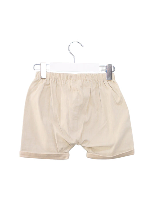 A Beige Shorts from Les Enfantines in size 18-24M for girl. (Back View)