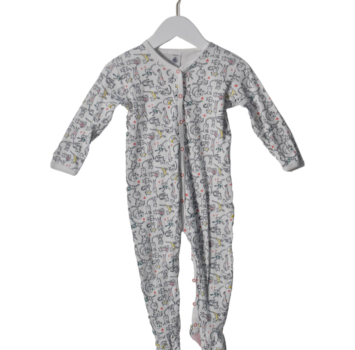 A White Long Sleeve Jumpsuits from Petit Bateau in size 18-24M for neutral. (Front View)