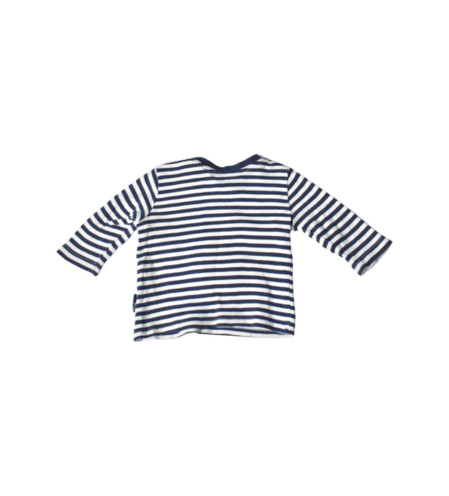 A Navy Long Sleeve Tops from Retykle in size 3-6M for boy. (Back View)