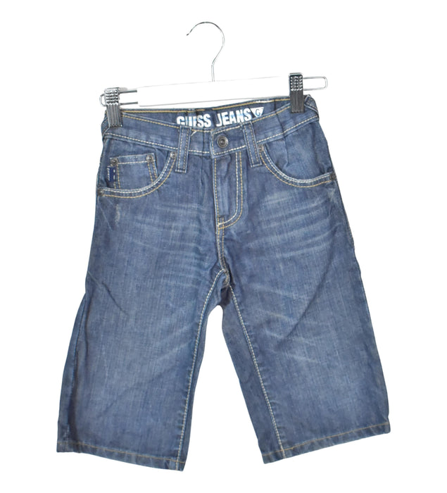 A Blue Shorts from Guess in size 4T for boy. (Front View)