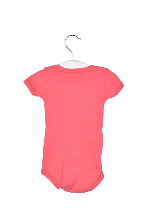 A Pink Short Sleeve Bodysuits from Petit Bateau in size 3-6M for girl. (Back View)