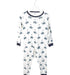 A Green Pyjama Sets from Petit Bateau in size 6T for boy. (Front View)