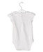 A White Short Sleeve Bodysuits from Chateau de Sable in size 3-6M for girl. (Back View)