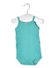 A Green Long Sleeve Bodysuits from Petit Bateau in size 0-3M for girl. (Front View)