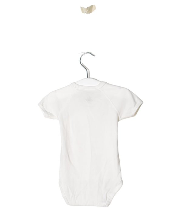 A White Short Sleeve Bodysuits from Petit Bateau in size 3-6M for neutral. (Back View)