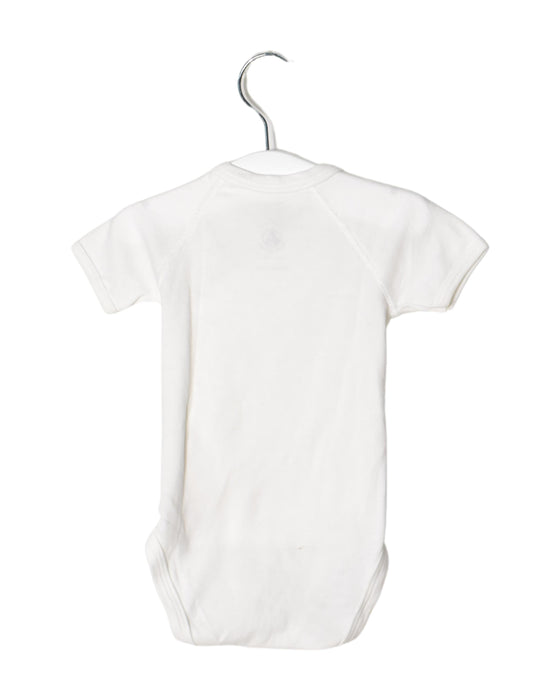 A White Short Sleeve Bodysuits from Petit Bateau in size 3-6M for neutral. (Back View)