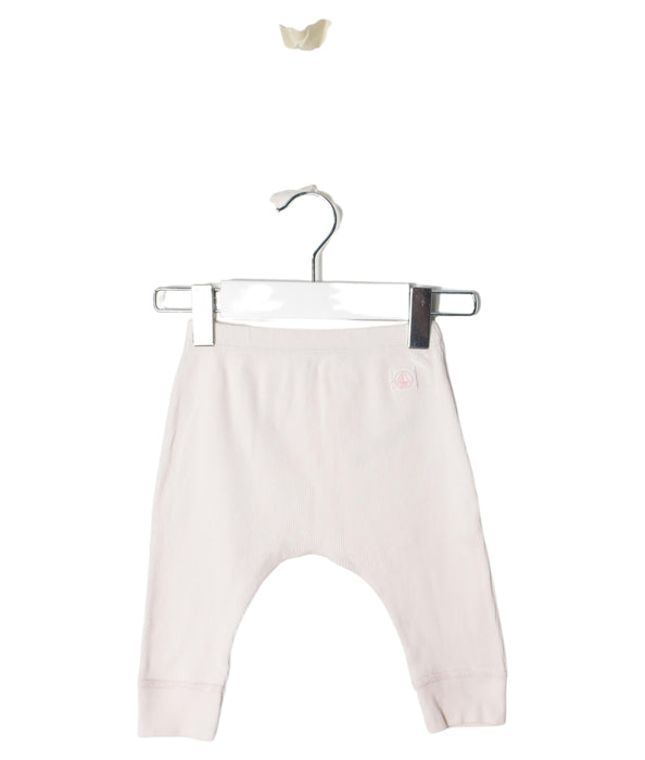 A Pink Leggings from Petit Bateau in size 3-6M for girl. (Front View)