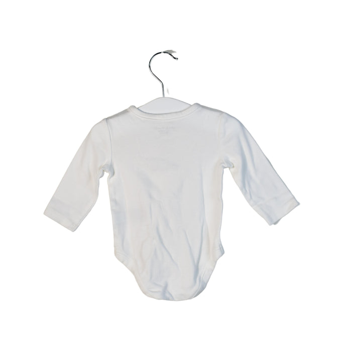 A White Long Sleeve Bodysuits from Janie & Jack in size 0-3M for neutral. (Back View)