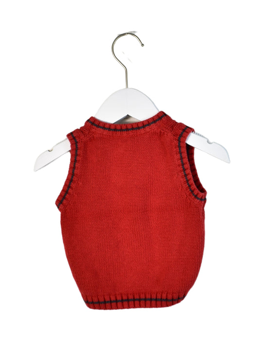 A Red Sweater Vests from Janie & Jack in size 6-12M for neutral. (Back View)