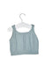 A Blue Sleeveless Tops from Misha & Puff in size 2T for girl. (Back View)