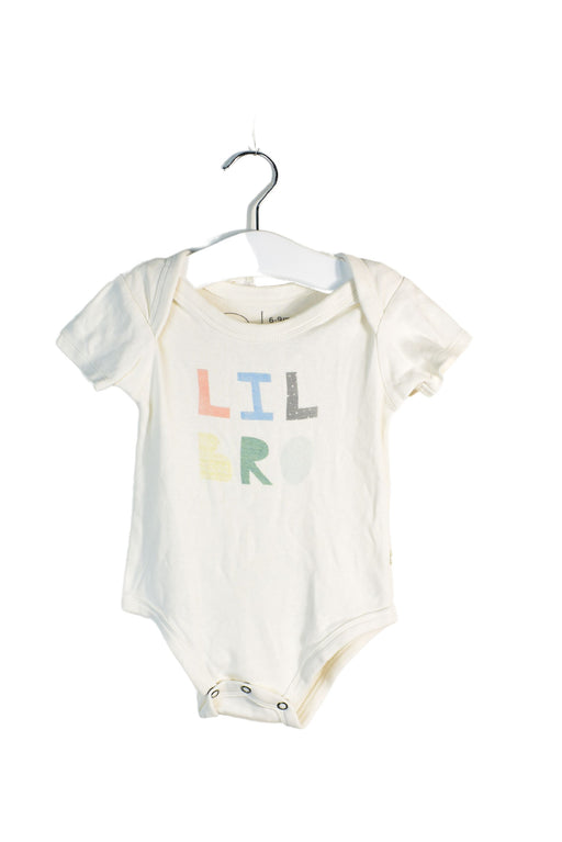 A White Short Sleeve Bodysuits from Finn + Emma in size 6-12M for neutral. (Front View)