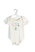 A White Short Sleeve Bodysuits from Finn + Emma in size 6-12M for neutral. (Front View)