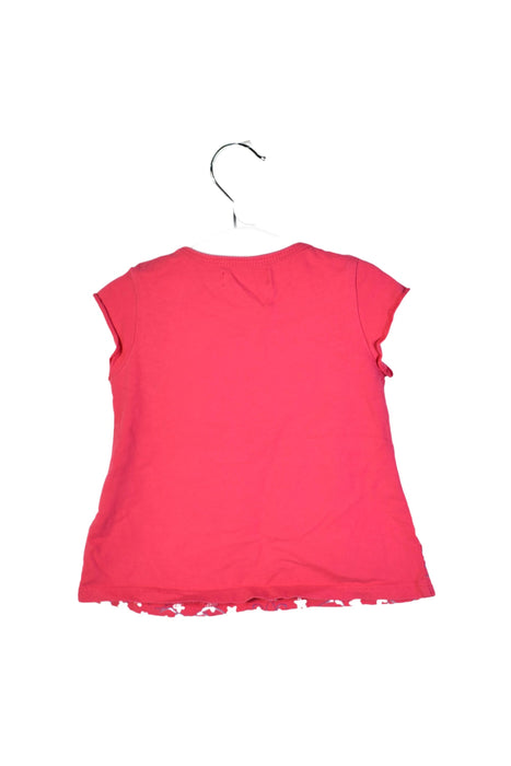 A Pink Short Sleeve Tops from Boboli in size 18-24M for girl. (Back View)