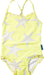 A Yellow Swimsuits from Frolik in size 2T for girl. (Front View)