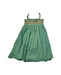 A Green Sleeveless Dresses from Chateau de Sable in size 3T for girl. (Front View)