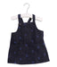 A Navy Overall Dresses from Dior in size 3-6M for girl. (Front View)